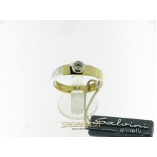Salvini anello solitario oro giallo e bianco con diamante ct.0,18 ref. n58541